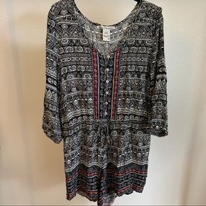 Printed Romper